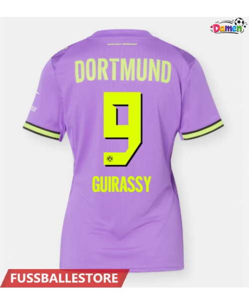 Günstige Borussia Dortmund Serhou Guirassy #9 3rd trikot Damen 2026-27 Kurzarm